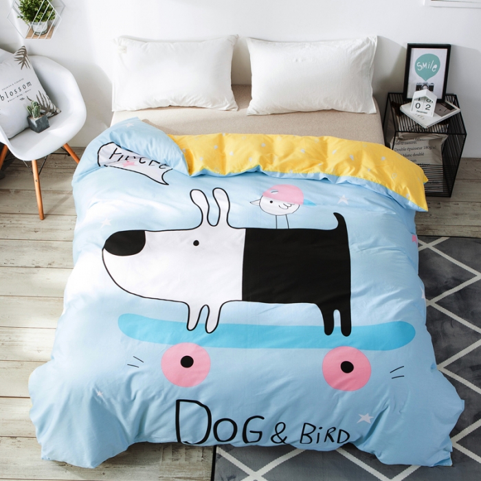 91家纺网 家纺一手货源 找家纺 涵宸家纺 单品大版全棉被套憨豆