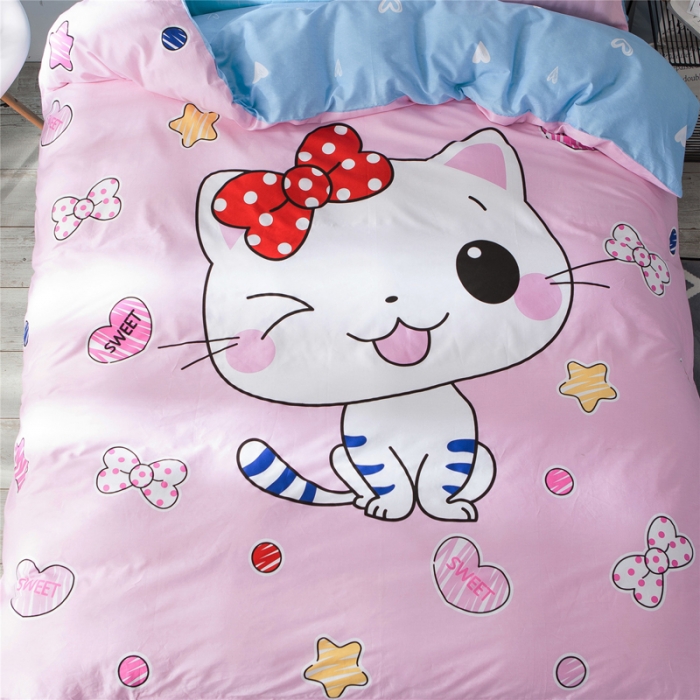 91家纺网 家纺一手货源 找家纺 单品大版全棉被套纯棉被套卡通被套儿童被套四件套学生被套单被套