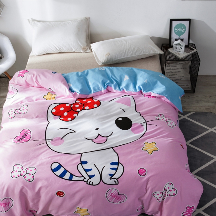 91家纺网 家纺一手货源 找家纺 单品大版全棉被套纯棉被套卡通被套儿童被套四件套学生被套单被套