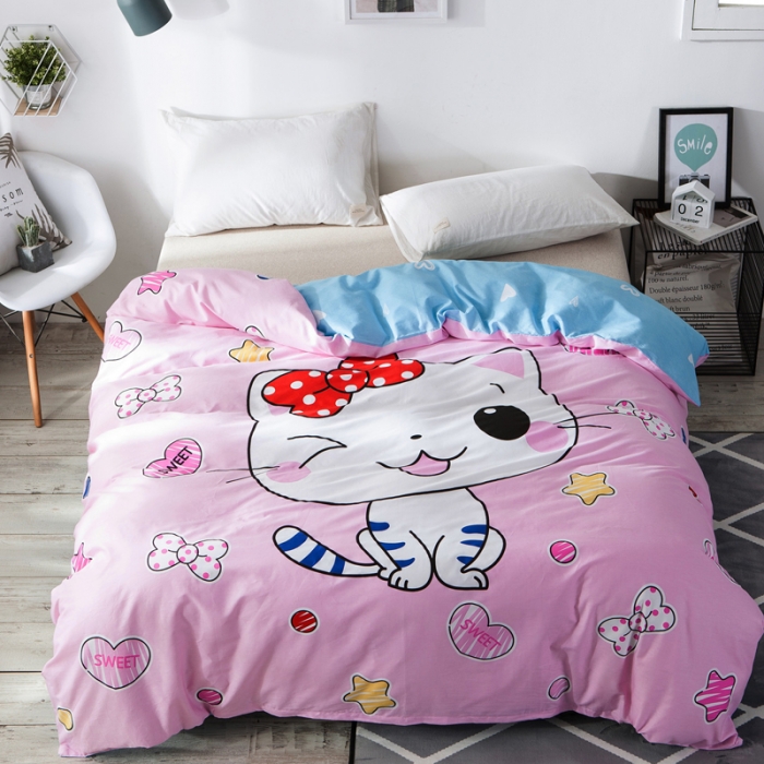 91家纺网 家纺一手货源 找家纺 单品大版全棉被套纯棉被套卡通被套儿童被套四件套学生被套单被套