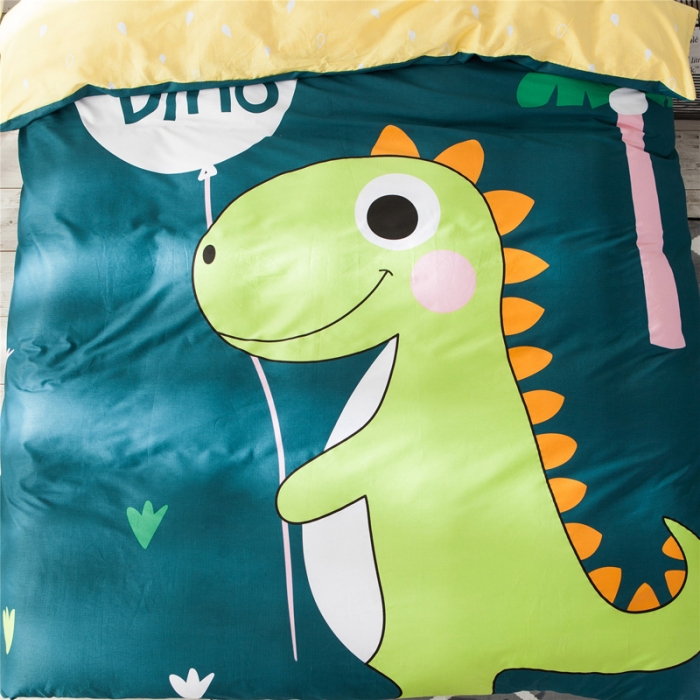 91家纺网 家纺一手货源 找家纺 涵宸家纺 单品大版全棉被套滑齿龙