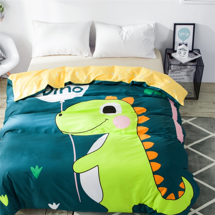 91家纺网 家纺一手货源 找家纺 涵宸家纺 单品大版全棉被套滑齿龙