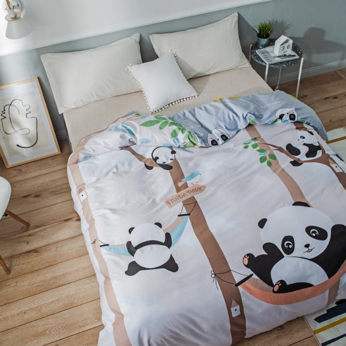 91家纺网 家纺一手货源 找家纺 涵宸家纺 单品大版全棉被套 抱抱熊