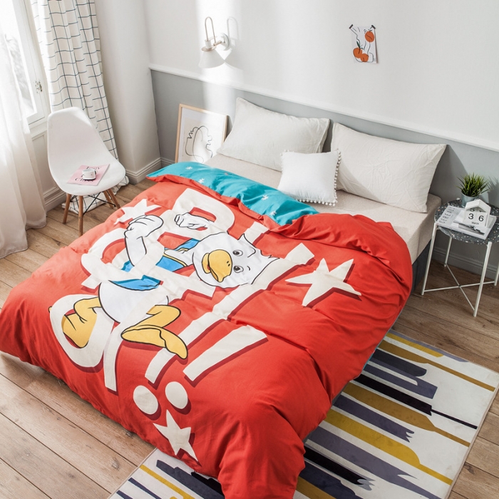 91家纺网 家纺一手货源 找家纺 涵宸家纺 单品大版全棉被套 探险记