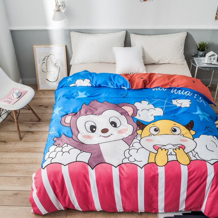 91家纺网 家纺一手货源 找家纺 单品大版全棉被套纯棉被套卡通被套儿童被套四件套学生被套单被套