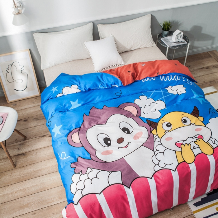 91家纺网 家纺一手货源 找家纺 单品大版全棉被套纯棉被套卡通被套儿童被套四件套学生被套单被套