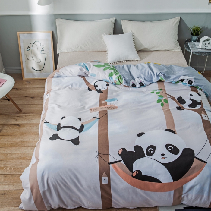 91家纺网 家纺一手货源 找家纺 涵宸家纺 单品大版全棉被套 抱抱熊