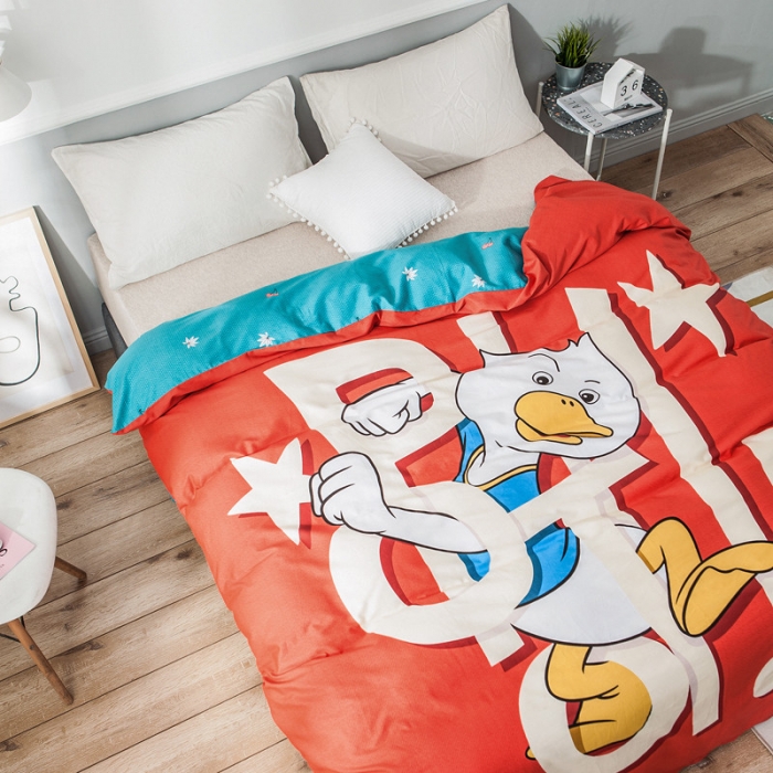 91家纺网 家纺一手货源 找家纺 涵宸家纺 单品大版全棉被套 探险记