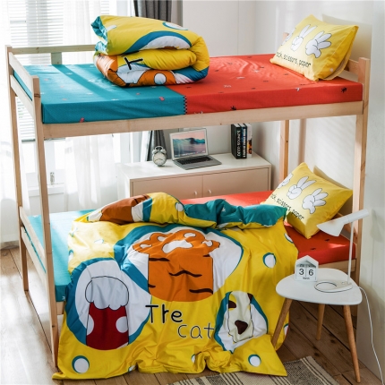 91家纺网 家纺一手货源 找家纺 全棉卡通三件套全棉大版卡通三件套卡通全棉三件套卡通学生三件套