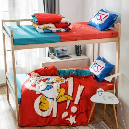 91家纺网 家纺一手货源 找家纺 全棉卡通三件套全棉大版卡通三件套卡通全棉三件套卡通学生三件套