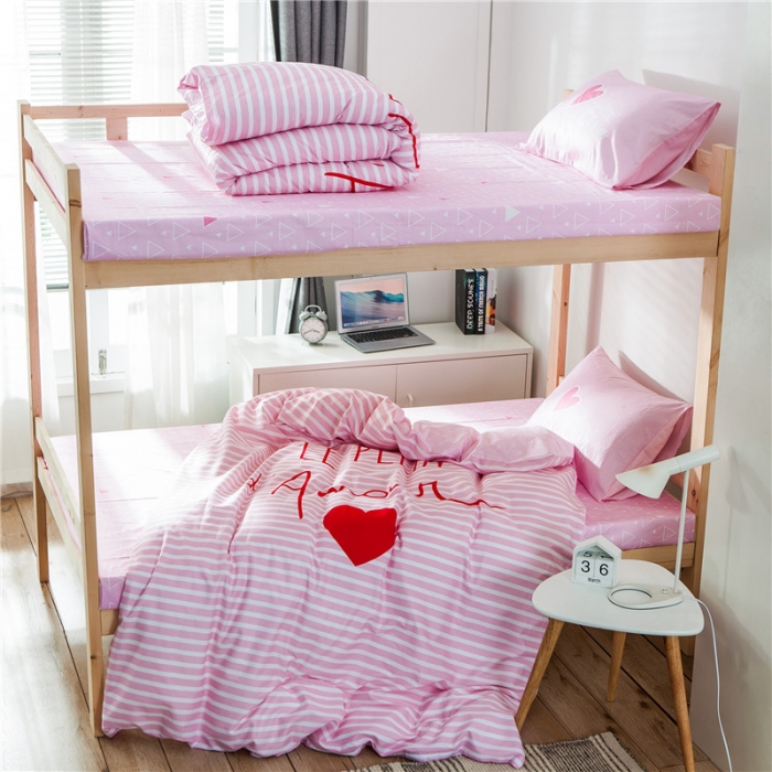 91家纺网 家纺一手货源 找家纺 涵宸家纺 全棉平网大版三件套系列 比心