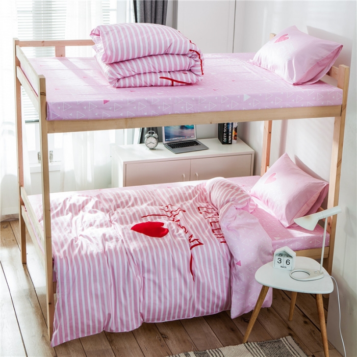 91家纺网 家纺一手货源 找家纺 涵宸家纺 全棉平网大版三件套系列 比心