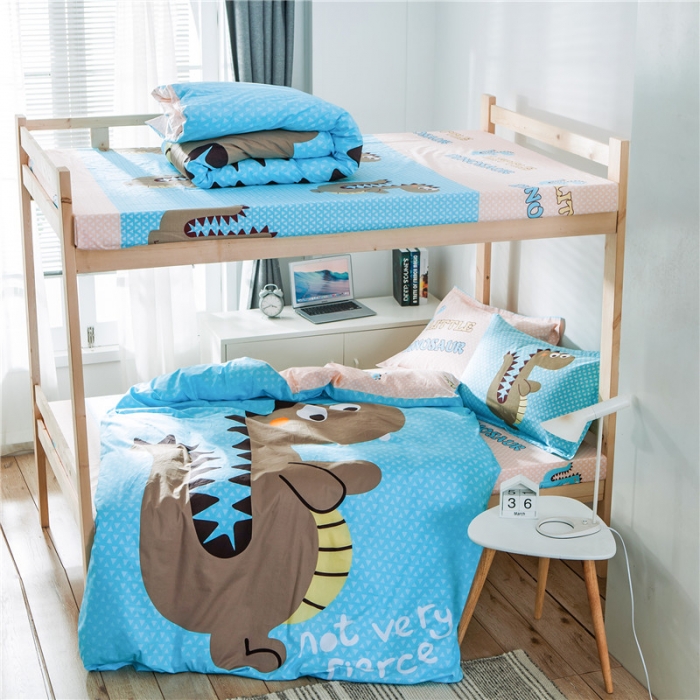 91家纺网 家纺一手货源 找家纺 涵宸家纺 全棉平网大版三件套系列 大话侏罗纪