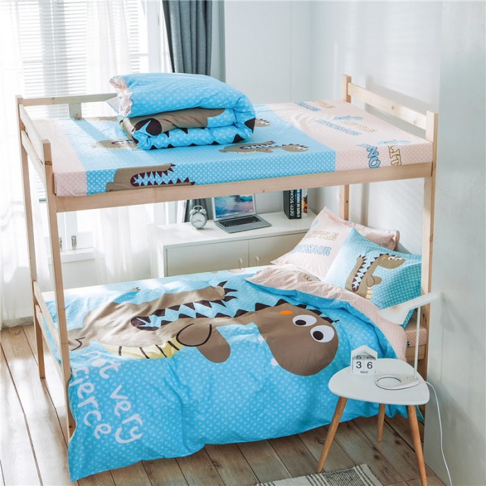 91家纺网 家纺一手货源 找家纺 涵宸家纺 全棉平网大版三件套系列 大话侏罗纪