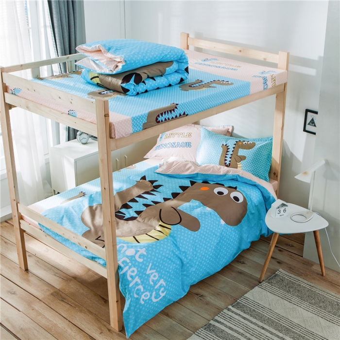 91家纺网 家纺一手货源 找家纺 涵宸家纺 全棉平网大版三件套系列 大话侏罗纪