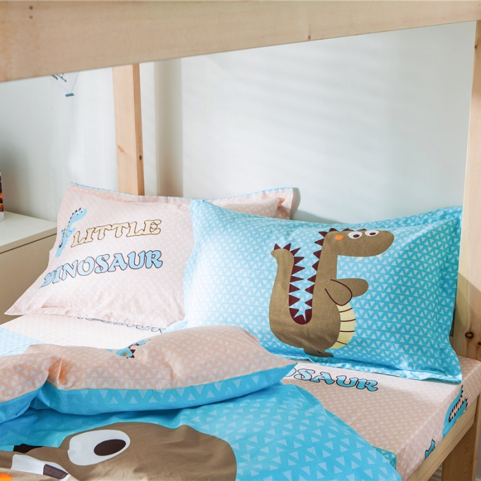 91家纺网 家纺一手货源 找家纺 涵宸家纺 全棉平网大版三件套系列 大话侏罗纪