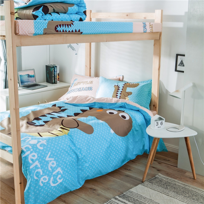 91家纺网 家纺一手货源 找家纺 涵宸家纺 全棉平网大版三件套系列 大话侏罗纪