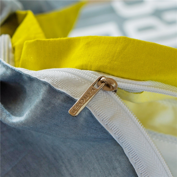 91家纺网 家纺一手货源 找家纺 涵宸家纺 全棉平网大版三件套系列 大眼萌仔黄