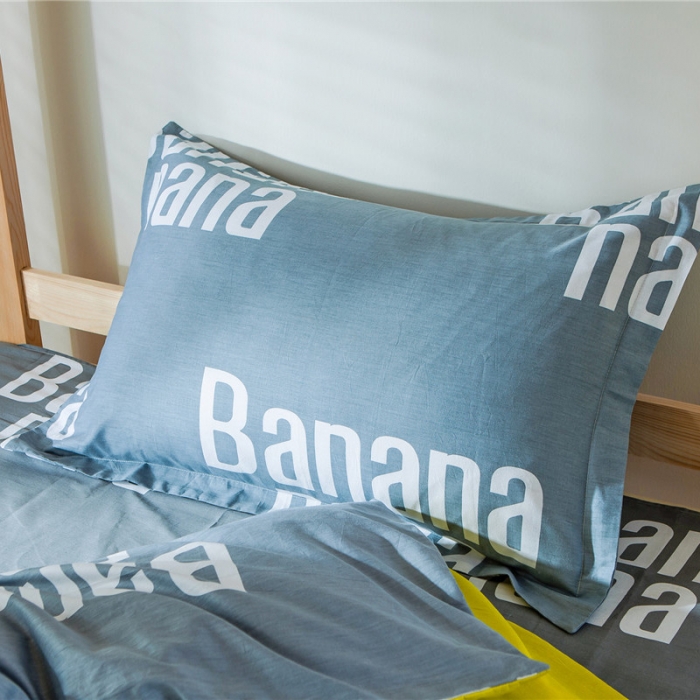 91家纺网 家纺一手货源 找家纺 涵宸家纺 全棉平网大版三件套系列 大眼萌仔黄