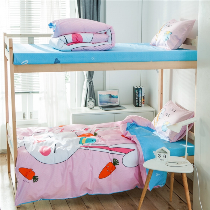 91家纺网 家纺一手货源 找家纺 涵宸家纺 全棉平网大版三件套系列 兔宝宝