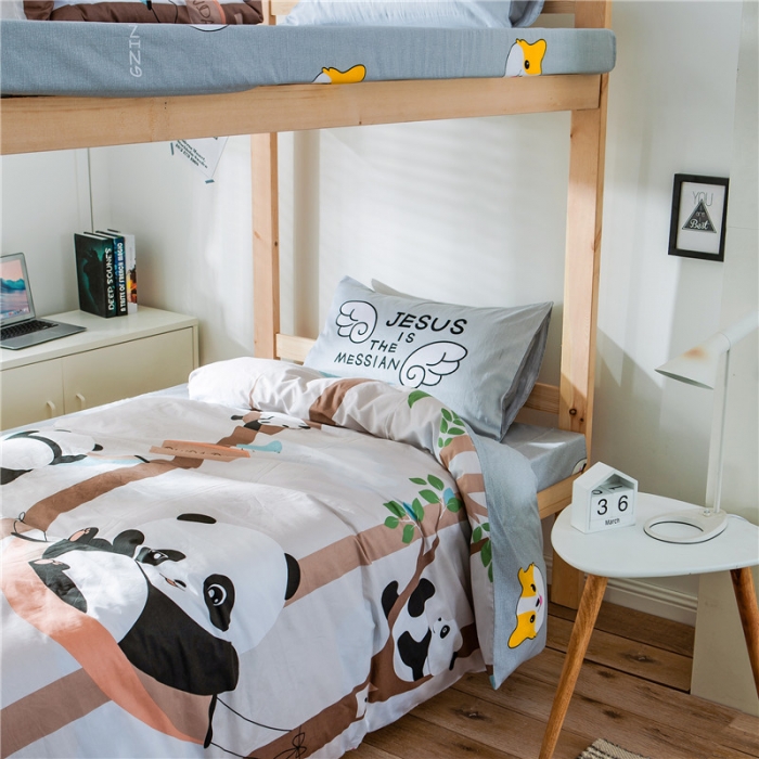 91家纺网 家纺一手货源 找家纺 涵宸家纺 全棉平网大版三件套系列 抱抱熊