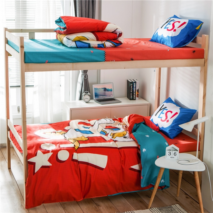 91家纺网 家纺一手货源 找家纺 涵宸家纺 全棉平网大版三件套系列 探险记