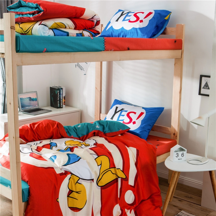 91家纺网 家纺一手货源 找家纺 涵宸家纺 全棉平网大版三件套系列 探险记