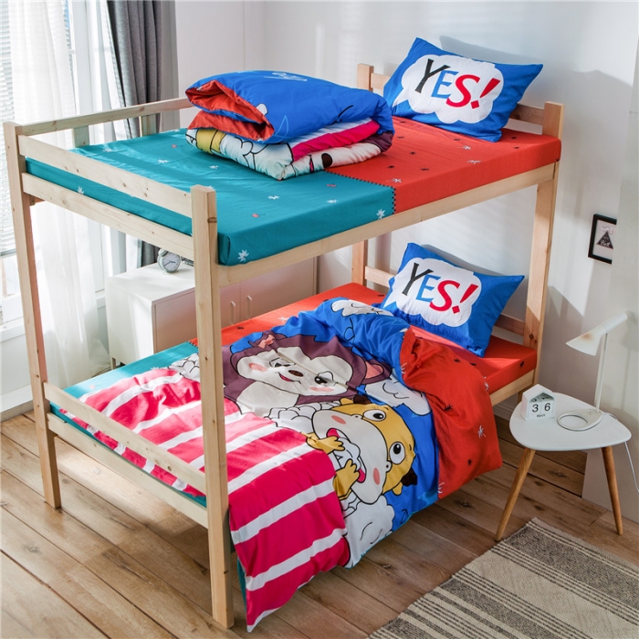 91家纺网 家纺一手货源 找家纺 涵宸家纺 全棉平网大版三件套系列 童真