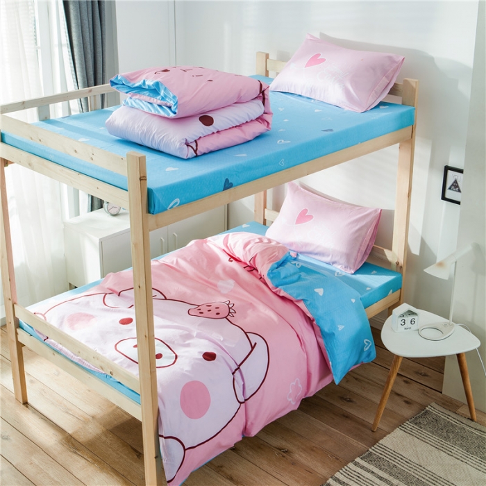 91家纺网 家纺一手货源 找家纺 涵宸家纺 全棉平网大版三件套系列 baby猪