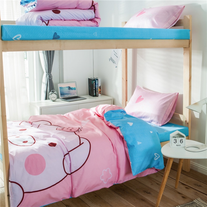 91家纺网 家纺一手货源 找家纺 涵宸家纺 全棉平网大版三件套系列 baby猪