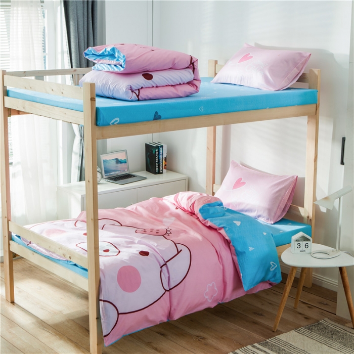 91家纺网 家纺一手货源 找家纺 涵宸家纺 全棉平网大版三件套系列 baby猪