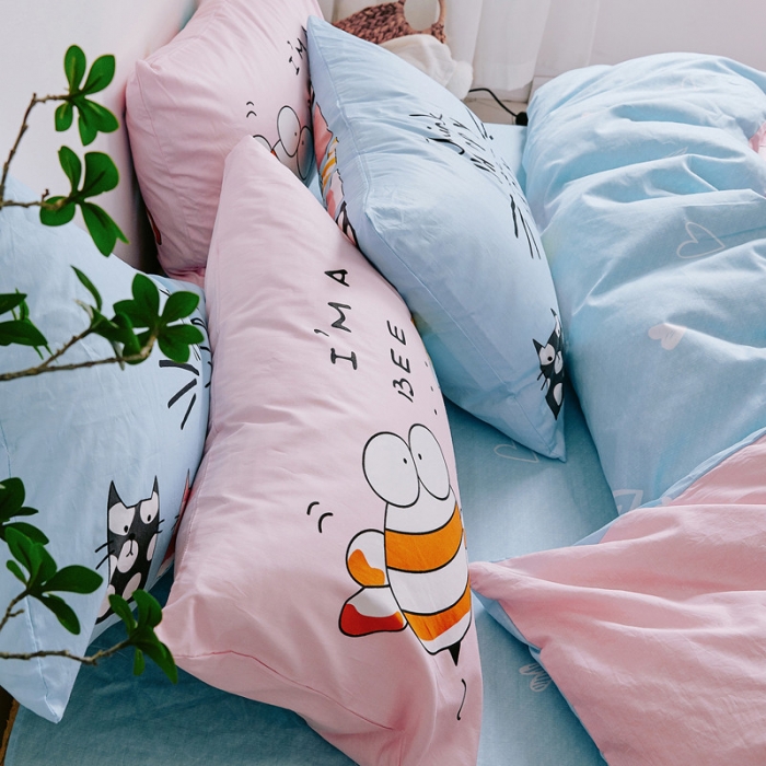 91家纺网 家纺一手货源 找家纺 （总）涵宸 新款大版全棉平网多规格四件套