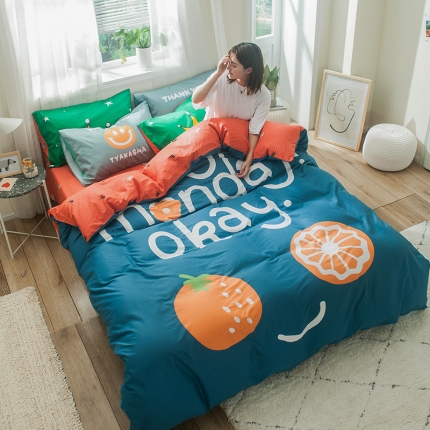 91家纺网 家纺一手货源 找家纺 加厚全棉刺绣四件套全棉卡通四件套大版四件套全棉三件套儿童 积木