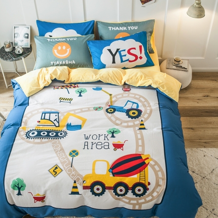 91家纺网 家纺一手货源 找家纺 （总）涵宸 chen新款绒-A棉大版B绒四件套