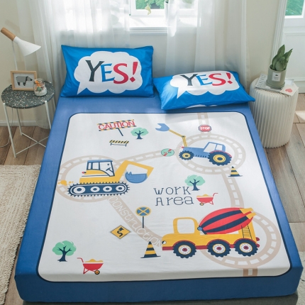 91家纺网 家纺一手货源 找家纺 （总）涵宸全棉大版床笠纯棉床笠卡通儿童学生床笠单床笠单品床笠