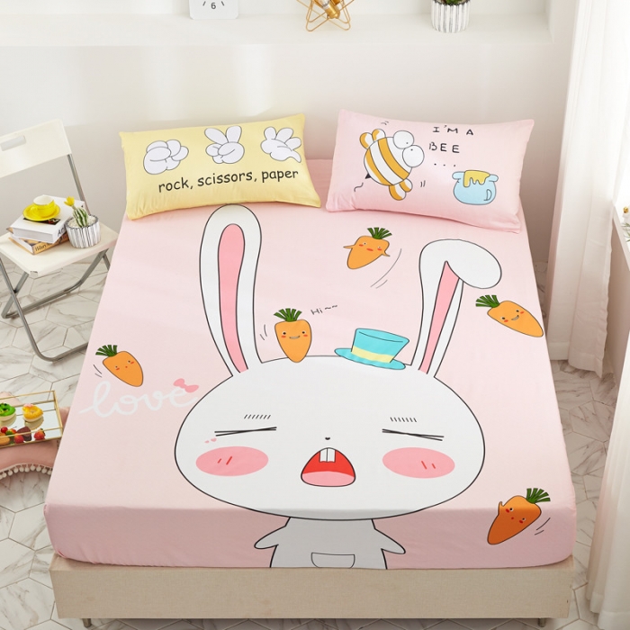 91家纺网 家纺一手货源 找家纺 （总）涵宸全棉大版床笠纯棉床笠卡通儿童学生床笠单床笠单品床笠