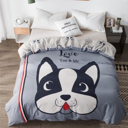 91家纺网 家纺一手货源 找家纺 总单品大版全棉被套纯棉卡通被套儿童被套四件套学生被套单被套