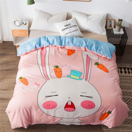 91家纺网 家纺一手货源 找家纺 总单品大版全棉被套纯棉卡通被套儿童被套四件套学生被套单被套