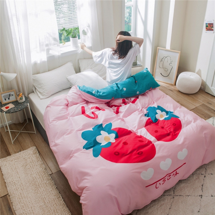 91家纺网 家纺一手货源 找家纺 总单品大版全棉被套纯棉卡通被套儿童被套四件套学生被套单被套