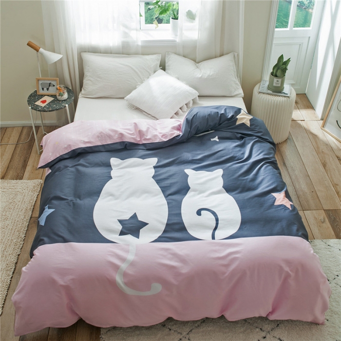 91家纺网 家纺一手货源 找家纺 总单品大版全棉被套纯棉卡通被套儿童被套四件套学生被套单被套