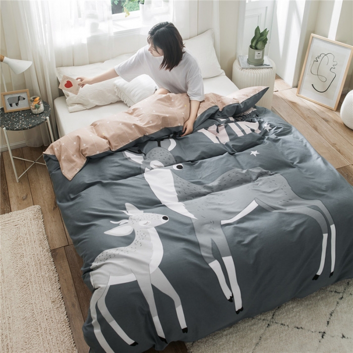 91家纺网 家纺一手货源 找家纺 总单品大版全棉被套纯棉卡通被套儿童被套四件套学生被套单被套