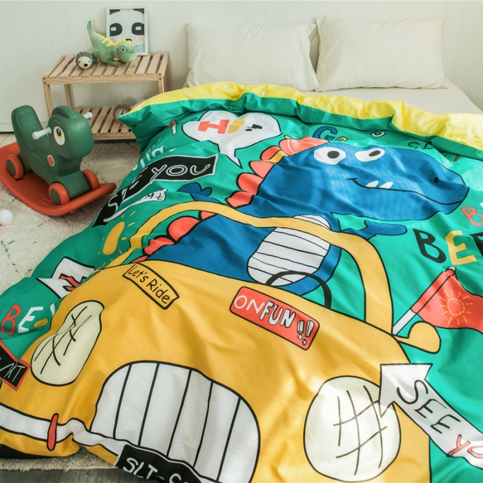 91家纺网 家纺一手货源 找家纺 单品大版全棉被套纯棉被套卡通被套儿童被套四件套学生被套单被套