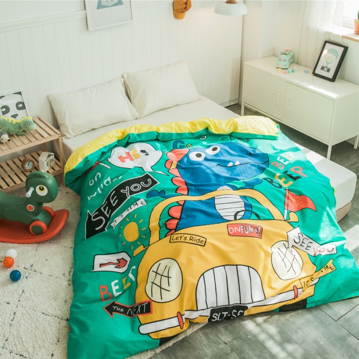 91家纺网 家纺一手货源 找家纺 单品大版全棉被套纯棉被套卡通被套儿童被套四件套学生被套单被套