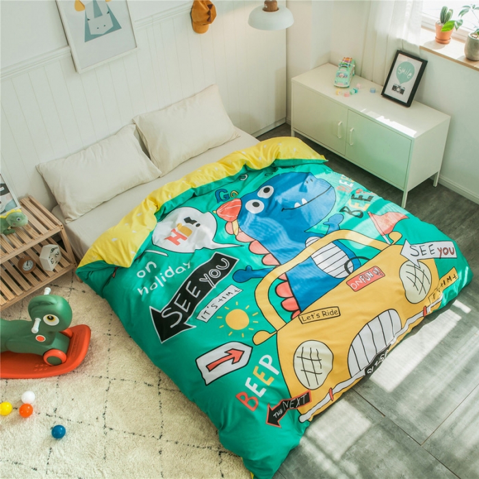 91家纺网 家纺一手货源 找家纺 单品大版全棉被套纯棉被套卡通被套儿童被套四件套学生被套单被套