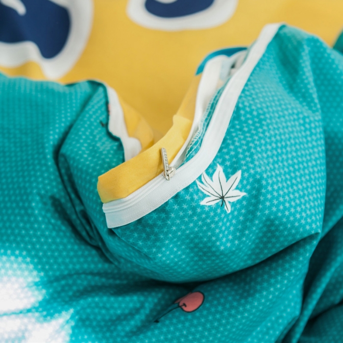 91家纺网 家纺一手货源 找家纺 单品大版全棉被套纯棉被套卡通儿童被套四件套学生单被套中华恐龙