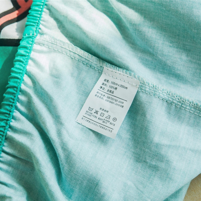 91家纺网 家纺一手货源 找家纺 涵宸全棉大版床笠纯棉床笠卡通儿童学生单床笠单品床笠恐龙假日