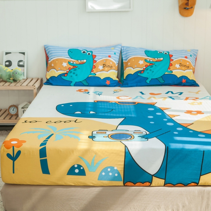 91家纺网 家纺一手货源 找家纺 全棉大版床笠纯棉床笠卡通儿童学生床笠单床笠单品床笠