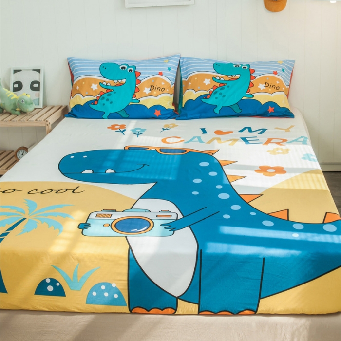 91家纺网 家纺一手货源 找家纺 全棉大版床笠纯棉床笠卡通儿童学生床笠单床笠单品床笠