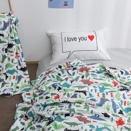 91家纺网 家纺一手货源 找家纺 (总) 十九色 2024新款 热卖 ins全棉儿童夏被新拍