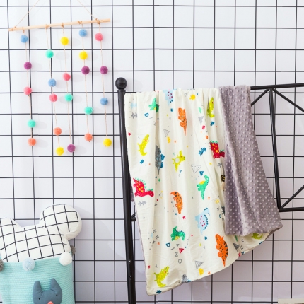 91家纺网 家纺一手货源 找家纺 （总）十九色家纺2019新款婴幼儿豆豆绒法莱绒水晶绒安抚毯被